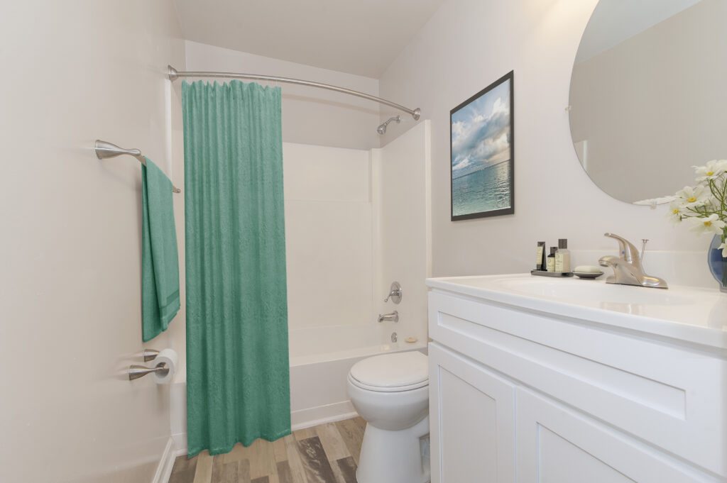 Bathroom in a Flats at River Mill apartment unit