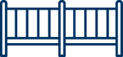 Blue balcony icon