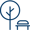Blue park icon